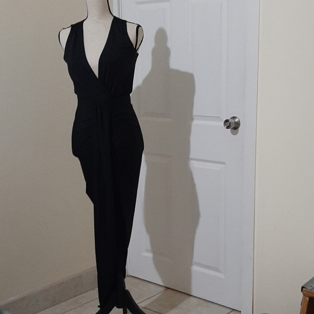 Sleek little black dress